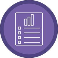 Les données rapport ligne multi cercle icône vecteur