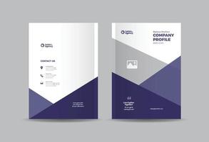 conception de la couverture de la brochure commerciale ou rapport annuel et couverture du profil de l'entreprise ou couverture du livret et du catalogue vecteur