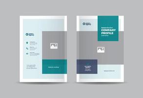 conception de la couverture de la brochure commerciale ou rapport annuel et couverture du profil de l'entreprise ou couverture du livret et du catalogue vecteur