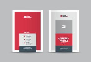 conception de la couverture de la brochure commerciale ou rapport annuel et couverture du profil de l'entreprise ou couverture du livret et du catalogue vecteur