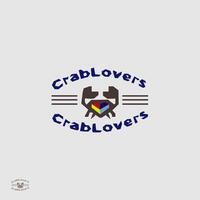 création de logo de crabe vecteur