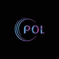 pol lettre initiale logo conception vecteur