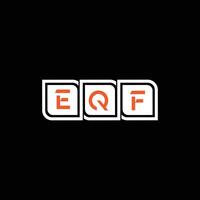 eqf Créatif logo et icône conception vecteur