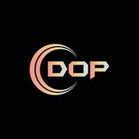 dop lettre logo conception vecteur