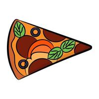 concepts de tranche de pizza vecteur