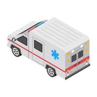 concepts d'ambulance à la mode vecteur