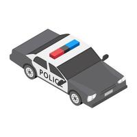 concepts de voiture de police vecteur