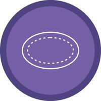 ovale ligne multi cercle icône vecteur