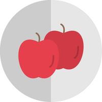 pommes plat échelle icône vecteur