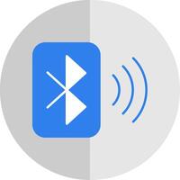 Bluetooth plat échelle icône vecteur