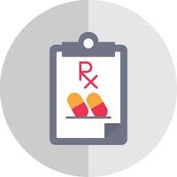 ordonnance plat échelle icône vecteur