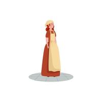 cendrillon du personnage d'avatar de conte de fées vecteur