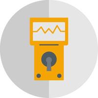 analyseur plat échelle icône vecteur