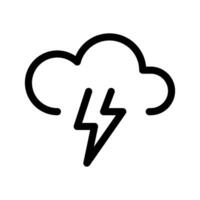 orage nuage icône symbole conception illustration vecteur