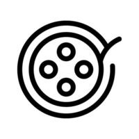 rouleau film icône symbole conception illustration vecteur
