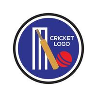 création de logo de cricket vecteur