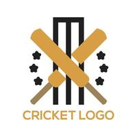 création de logo de cricket vecteur