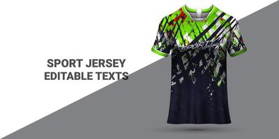 des sports Jersey modèle des sports T-shirt conception des sports Jersey conception uniforme concept vecteur