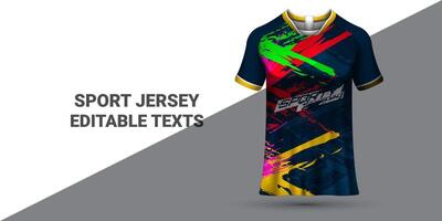 des sports Jersey modèle des sports T-shirt conception des sports Jersey conception uniforme concept vecteur