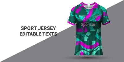 des sports Jersey modèle des sports T-shirt conception des sports Jersey conception uniforme concept vecteur