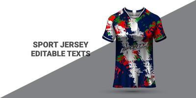 des sports Jersey modèle des sports T-shirt conception des sports Jersey conception uniforme concept vecteur