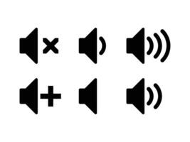 du son Icônes ensemble vecteur