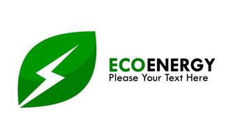 éco énergie symbole logo modèle illustration vecteur