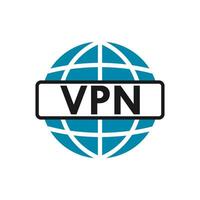 virtuel serveur vpn réseau conception modèle illustration vecteur