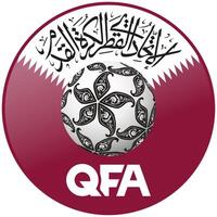 le logo de le nationale Football équipe de Qatar vecteur