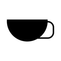 icône de tasse de café sur fond blanc vecteur