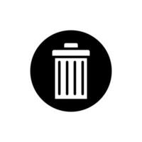 poubelle pouvez icône ensemble. des ordures illustration signe collection. panier symbole ou logo. vecteur