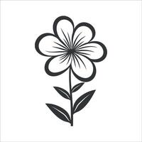 fleur icône. noir Couleur fleur forme icône collection. Stock . vecteur
