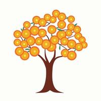 Orange arbre illustration vecteur