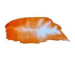 aquarelle Cadre Contexte fabriqué de Orange peindre et vide espace pour insertion, aquarelle et blanc papier texture. autocollant, message, icône, social communication, émotion. vecteur