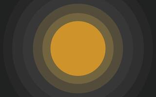 une noir et Jaune cercle avec un Orange centre vecteur