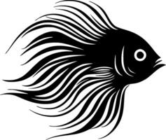 poisson-ange, minimaliste et Facile silhouette - illustration vecteur