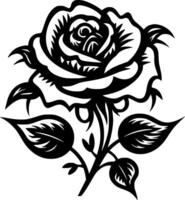 Rose - minimaliste et plat logo - illustration vecteur