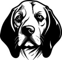 beagle - minimaliste et plat logo - illustration vecteur