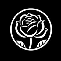 Rose - haute qualité logo - illustration idéal pour T-shirt graphique vecteur