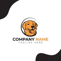 chien minimaliste moderne illustration logo conception vecteur