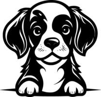 chiot, minimaliste et Facile silhouette - illustration vecteur