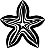 étoile de mer - minimaliste et plat logo - illustration vecteur