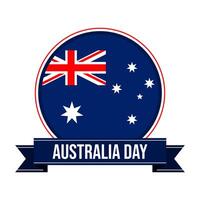 Australie journée badge vecteur