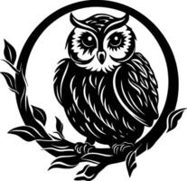 hibou bébé - haute qualité logo - illustration idéal pour T-shirt graphique vecteur