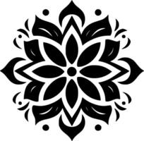 mandala - minimaliste et plat logo - illustration vecteur