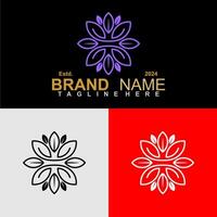 luxe beauté femmes spa moderne logo conception vecteur