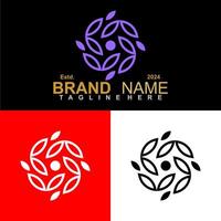 luxe beauté femmes spa moderne logo conception vecteur