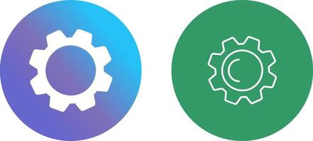 conception d'icône de roue dentée vecteur