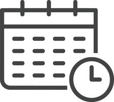 calendrier icône symbole image pour programme ou rendez-vous vecteur