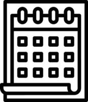 calendrier icône symbole image pour programme ou rendez-vous vecteur